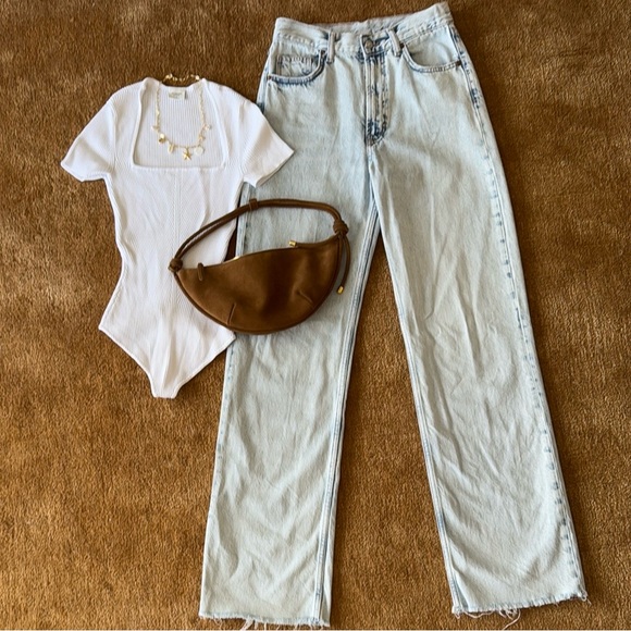 White Ribbed Bodysuit - Picture 6 of 6